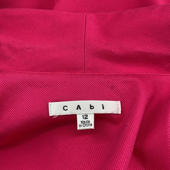 CAbi Chic Hot Pink One Button Blazer Jacket Size 12 - Picture 12 of 14